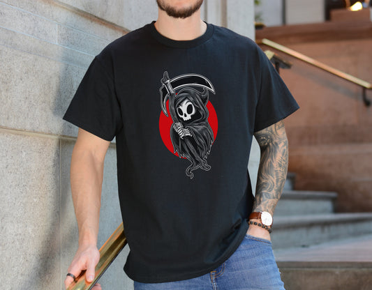 Reaper’s Embrace Tee – Grim Guardian Graphic Shirt