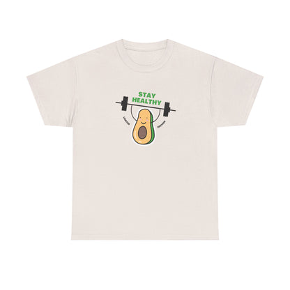 Stay Healthy Avocado Tee – Positive Cotton T-Shirt