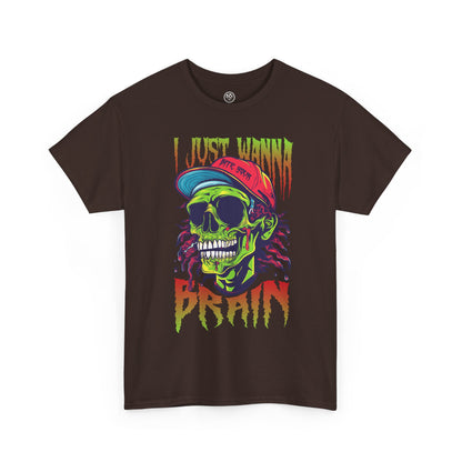 Bite of Brains Zombie Tee – Scary Horror Halloween Shirt