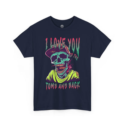 Love You to the Tomb and Back Zombie Tee – Colorful Undead Horror T-Shirt