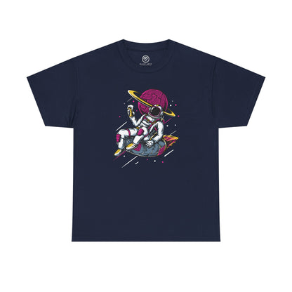 Colorful Astronaut Tee – Trendy Space Cotton Shirt