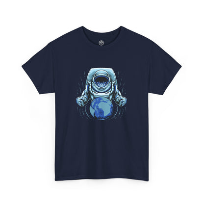 Astronaut Galaxy T-Shirt – Blue Cosmic Space Tee