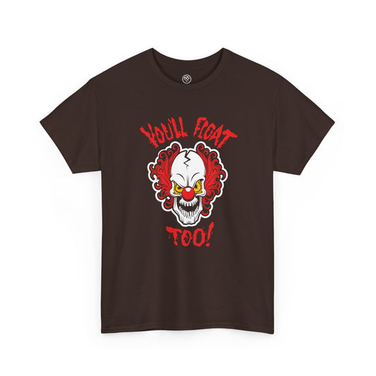 Haunted Clown Tee – Creepy Face Horror Graphic Shirt