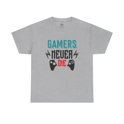 Gamers Never Die Tee – Cool Gaming Shirt
