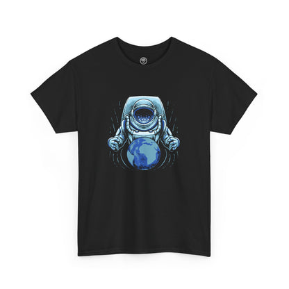 Astronaut Galaxy T-Shirt – Blue Cosmic Space Tee