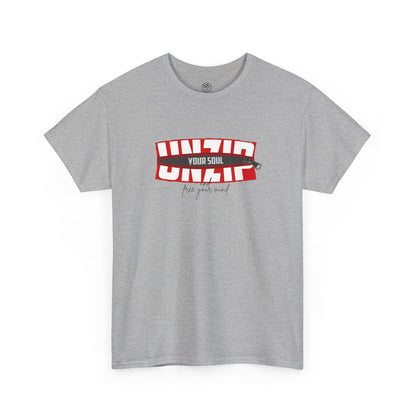 Unzip Your Soul Tee – Bold Graphic Statement Shirt