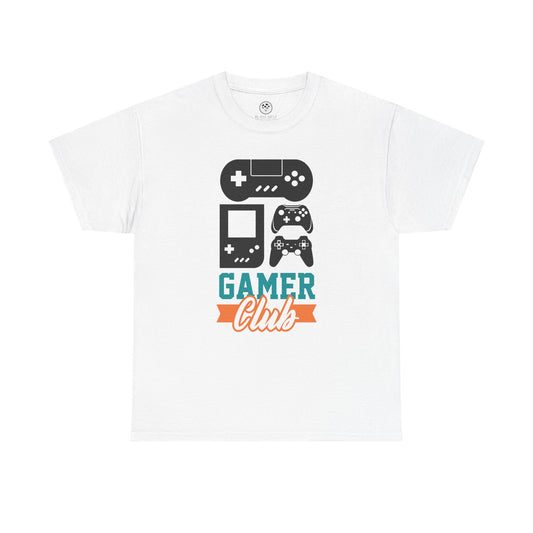 Gamer Club Tee – Retro Gaming Graphic Shirt