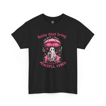 Rainy Day Vibes Tee – Cozy Umbrella Graphic Shirt