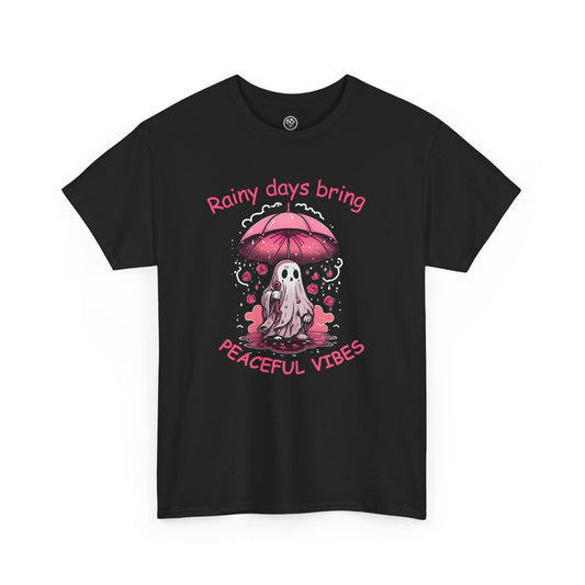 Rainy Day Vibes Tee – Cozy Umbrella Graphic Shirt