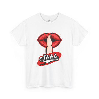 Bold Lips Tee – Silence Statement Graphic Shirt