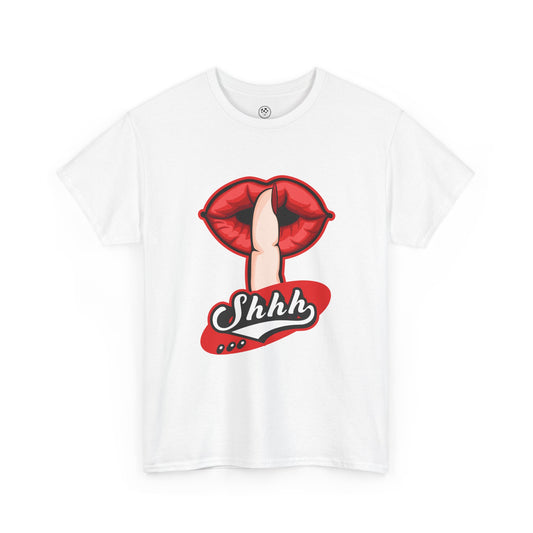 Bold Lips Tee – Silence Statement Graphic Shirt