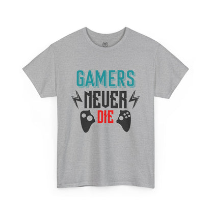 Gamers Never Die Tee – Cool Gaming Shirt