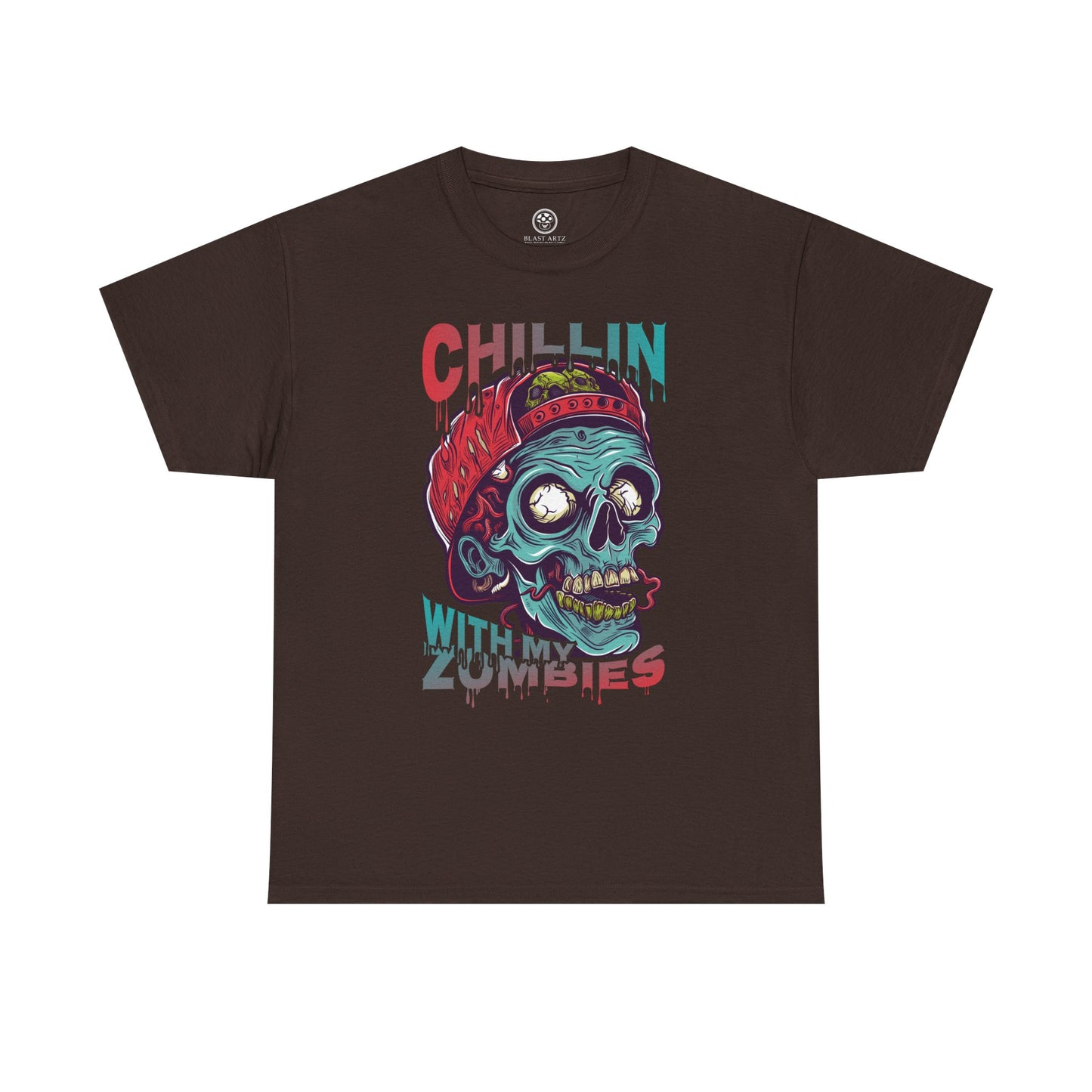 Chillin’ Zombie Attack Tee – Relaxed Horror Shirt