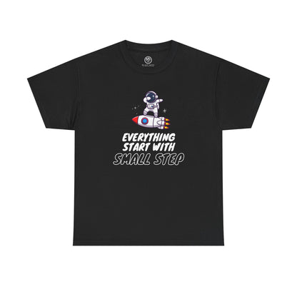 Small Step Astronaut Tee – Motivational Space Shirt