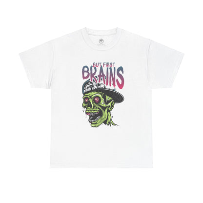 First Brains Zombie Tee – Creepy Horror Undead Shirt