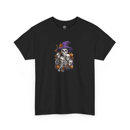 Haunted Skeleton Coven Tee – Witchy Halloween Graphic Shirt