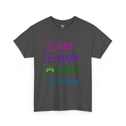Eat Sleep Game Tee – Gamer Routine Shirt