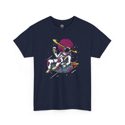 Colorful Astronaut Tee – Trendy Space Cotton Shirt