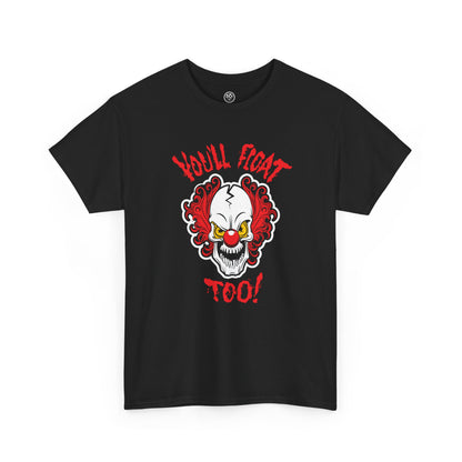 Haunted Clown Tee – Creepy Face Horror Graphic Shirt