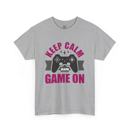 Keep Calm and Game On Tee - Gamer Motivation Shirt