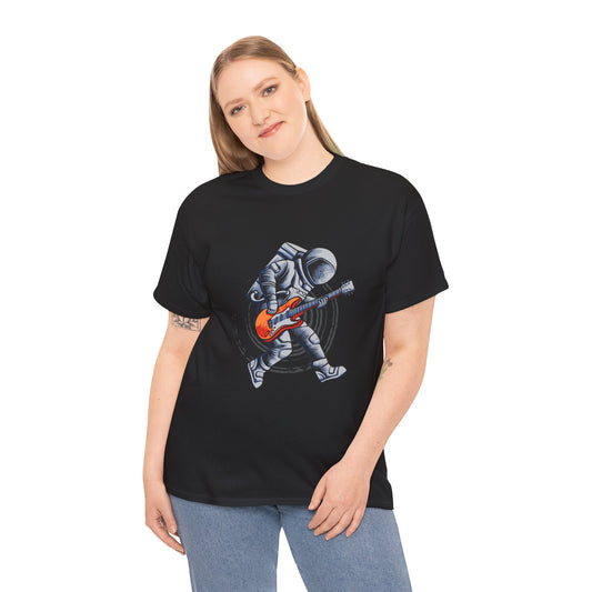 Astronaut Rocking Tee – Space Guitar Player Shirt