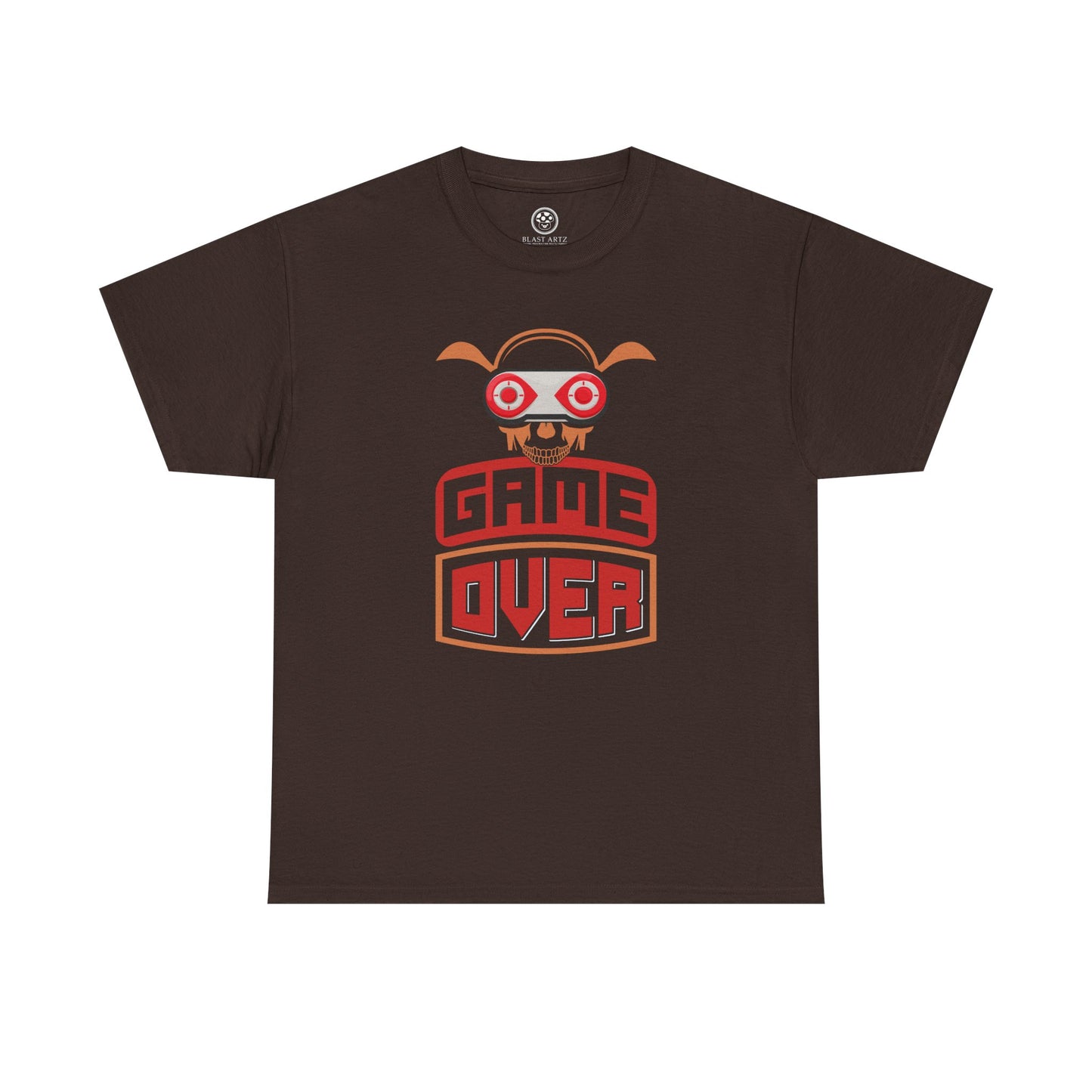 Retro Game Over Skull Tee – Funny Gamer Shirt