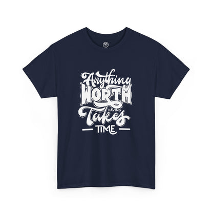 Worth Having Black Tee – Motivational Gaming Shirt