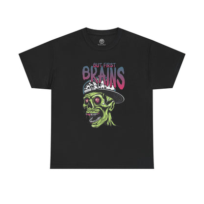First Brains Zombie Tee – Creepy Horror Undead Shirt