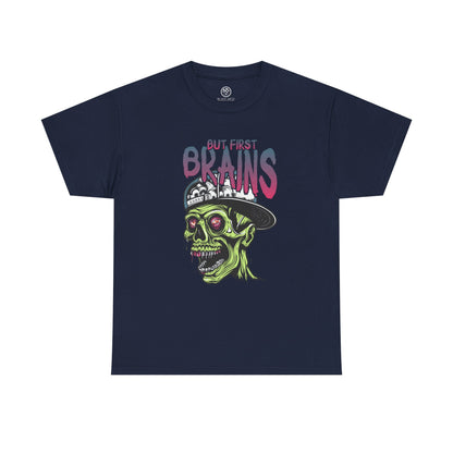 First Brains Zombie Tee – Creepy Horror Undead Shirt
