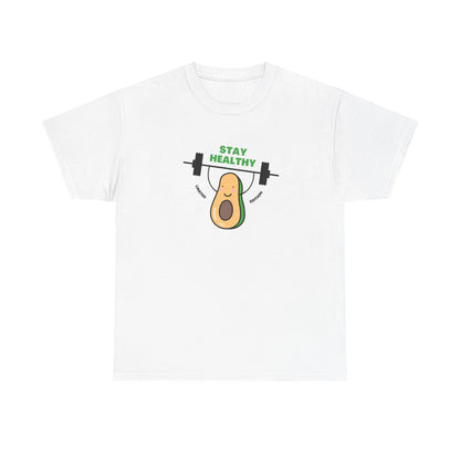 Stay Healthy Avocado Tee – Positive Cotton T-Shirt