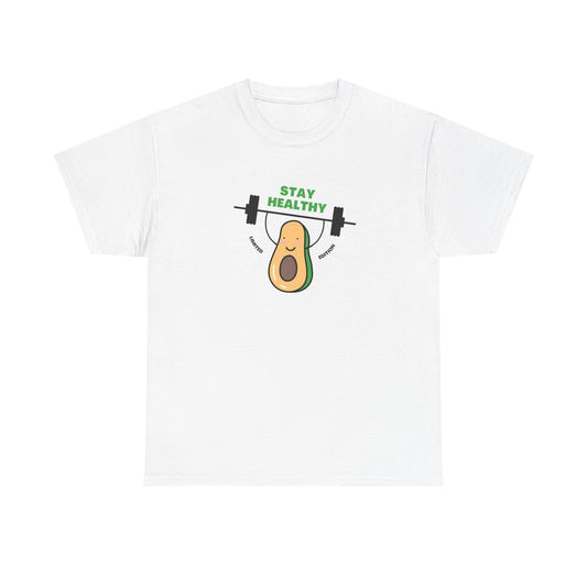 Stay Healthy Avocado Tee – Positive Cotton T-Shirt
