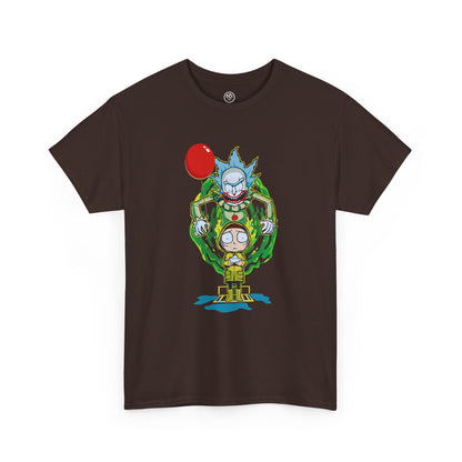 Balloon Horror Portal Tee – Cartoon Crossover Creepy Clown Shirt