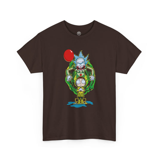 Balloon Horror Portal Tee – Cartoon Crossover Creepy Clown Shirt