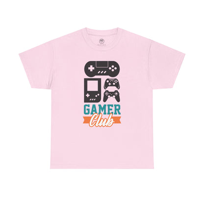 Gamer Club Tee – Retro Gaming Graphic Shirt