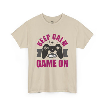 Keep Calm and Game On Tee - Gamer Motivation Shirt
