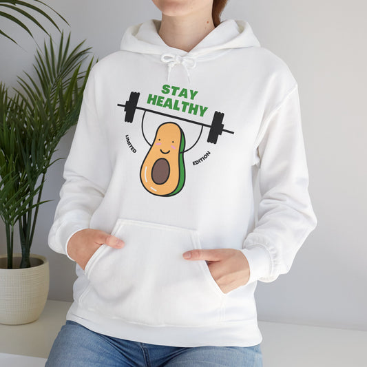 Stay Healthy Avocado Hoodie – Funny Fitness Sweatshirt