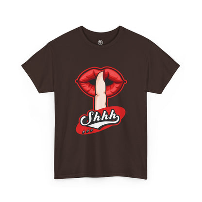 Bold Lips Tee – Silence Statement Graphic Shirt