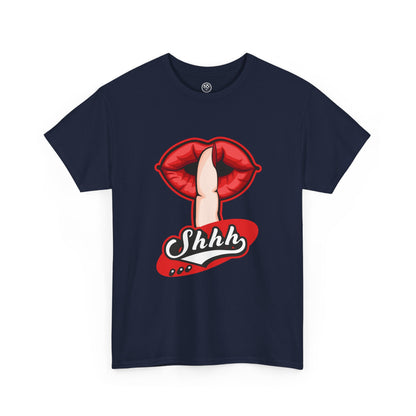 Bold Lips Tee – Silence Statement Graphic Shirt