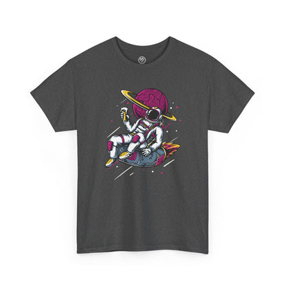 Colorful Astronaut Tee – Trendy Space Cotton Shirt