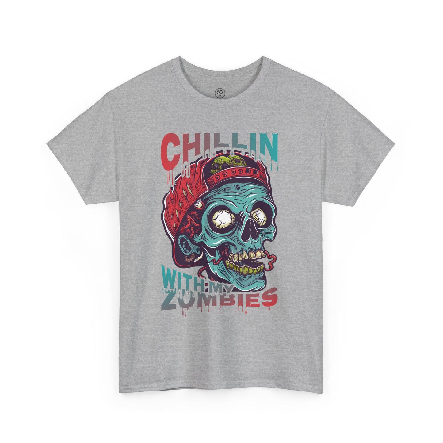 Chillin’ Zombie Attack Tee – Relaxed Horror Shirt