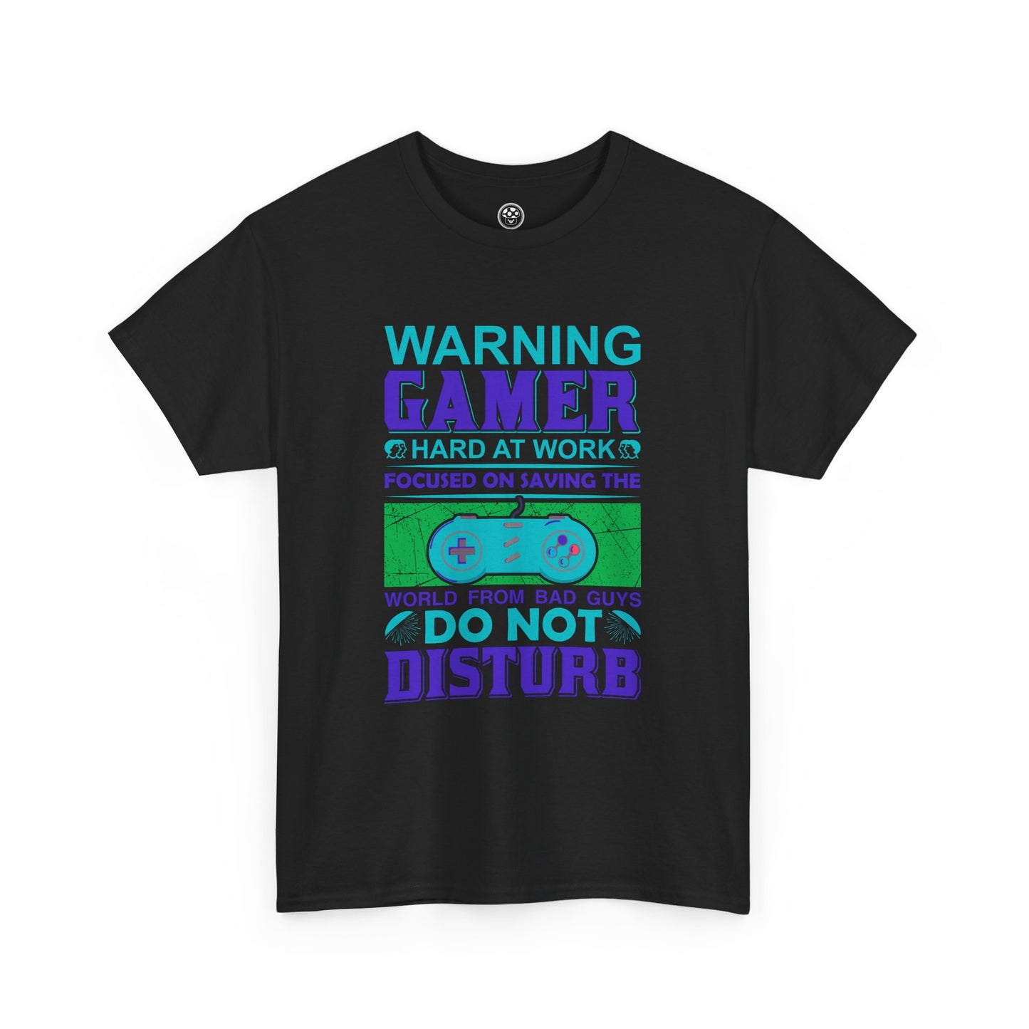 Warning Gamer at Work Tee – Funny Gaming Shirt