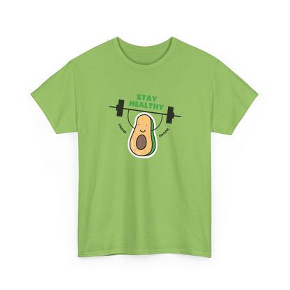 Stay Healthy Avocado Tee – Positive Cotton T-Shirt